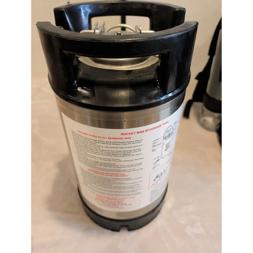 Rocket‎ Man M1002 Mobile Drink System Backpack Beverage Dispenser Coffee Stadium